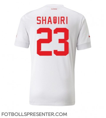 Schweiz Xherdan Shaqiri #23 Borta Matchtröja VM 2022 Kortärmad